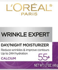 L'Oreal Paris Wrinkle Expert 55+ Anti-Aging Face Moisturizer With Calcium Non-Greasy Suitable For Sensitive Skin 1.7 Fl. Oz