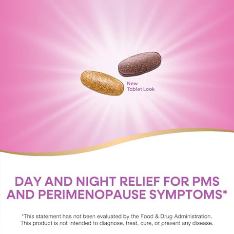 Nature'S Way Am/Pm Perimenopause Formula Perimenopause And Pms Symptom Support Hormone-Free Hot Flashes Pms Symptoms Restful Sleep 30 Am & 30 Pm Tablets (Packaging May Vary)