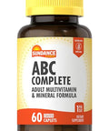 Sundance Multivitamin for Women and Men with Iron Mineral Formula ABC Complete NonGMO and Gluten Free Supplement
