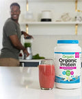 Orgain Organic Plant Based Protein Powder Vegan Nongmo Gluten 1 Count Packaging May Vary (Vanilla Bean 2.74 Pound)