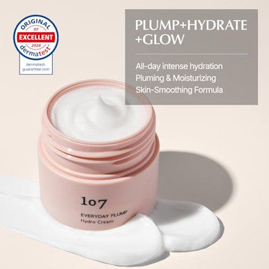 107 Everyday Plump Hydro Cream Lightweight Face Moisturizer With Probiotics Squalane And Fermented Ginseng Hydrates Nourishes And Enhances Skin's Radiance And Softness (1.7 Fl Oz)