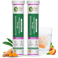 Pure Nutrition LGlutathione 500Mg 30 Effervescent Tablets (15X2) With Vitamin C and Saffron Orange Flavour Supports Skin Immunity and Daily Wellness