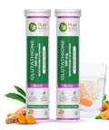 Pure Nutrition L-Glutathione 500Mg 30 Effervescent Tablets (15X2) With Vitamin C & Saffron Orange Flavour Supports Skin Immunity & Daily Wellness