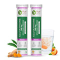 Pure Nutrition L-Glutathione 500Mg 30 Effervescent Tablets (15X2) With Vitamin C & Saffron Orange Flavour Supports Skin Immunity & Daily Wellness