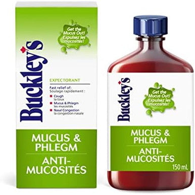 BUCKLEY'S Original 'EXPECTORANT' Syrup for COUGH MUCUS & PHLEGM 150 ml Size