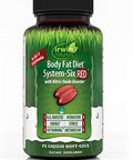 Irwin Naturals Body Fat Diet Systemsix Red 72 Liquid Softgels 6In1 Formula For Weight Management With Nitric Oxide Booster 24 Total Servings