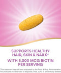 NatureS Way Extra Strength Biotin Forte Supports Healthy Hair Skin and Nails 5000 Mcg Per Serving High Potency BVitamins Vitamin C 60 Vegan Tablets (Packaging May Vary)