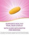 Nature'S Way Extra Strength Biotin Forte Supports Healthy Hair Skin & Nails 5000 Mcg Per Serving High Potency B-Vitamins Vitamin C 60 Vegan Tablets (Packaging May Vary)