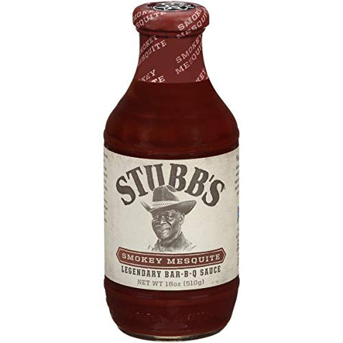 Stubb's Smokey Mesquite BBQ Sauce, 18 oz (Pack of 6)