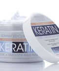 Advanced Clinicals Biotin Hair Repair Mask + Keratin Strengthening + Smoothing Hair Mask Bundle