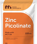 Micro Ingredients Zinc Picolinate 100 Mg Per Serving 300 Softgels Zinc Supplement For Women & Men Made With Mct Oil Non-Gmo