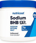 Nutricost Sodium Bhb Powder (250G) Unflavored Keto Supplement Betahydroxybutyrate Salt