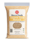 Sesame Seeds Natural ÃƒÂ¢Ã¢â€šÂ¬Ã¢â‚¬Å“ 14 oz Resealable Bag ÃƒÂ¢Ã¢â€šÂ¬Ã¢â‚¬Å“ Whole Raw Unhulled Seeds for Cooking, Baking & Garnishing by Mecca Foods