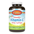 Carlson Kid's Chewable Vitamin C 250 mg 1 g of Sugars Immune Support and Optimal Wellness Antioxidant Tangerine 120 Vegetarian Tablets