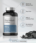 Horbaach Magnesium Citrate 850mg 120 Softgels Superior Absorption NonGMO and Gluten Free Formula