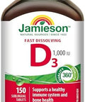 Jamieson Vitamin D3 1000 Iu 150 Sublingual Tablets