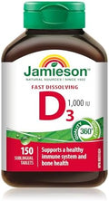 Jamieson Vitamin D3 1000 Iu 150 Sublingual Tablets