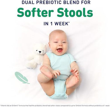 Enfamil Reguline Baby Formula Milkbased Infant Nutrition Dual Prebiotics For Soft Comfortable Stools Within 1 Week Of Use Omega3 Dha For Immune Support Reusable Powder Tub 19.5 OzÃ¢â‚¬â€¹