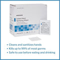 Mckesson Hand Sanitizing Wipes [100 Count] Alcohol Wipes With Aloe And Vitamin E Travel Individually Wrapped