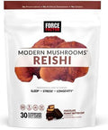 Force Factor Modern Mushrooms Soft Chews Reishi Mushroom Supplement To Support Sleep Stress Relief & Longevity Antioxidants Supplement Delicious Chocolate Peanut Butter Cup Flavor 30 Soft Chews