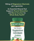 Nature'S Bounty Nature S Bounty High Absorption Magnesium Glycinate Gummies 100 Mg Magnesium Per Serving Whole Body Health No Stick Gummy Peach Mango Flavor Vegetarian & Gluten Free 60 Count/30 Servings
