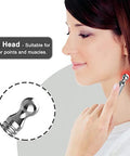 Melonsun Tmj Acupuncture Pen Stainless Steel Acupressure Tool For Jaw Clenching & Jaw Pain Relief Trigger Point Massage Pen For Face Neck & Shoulder