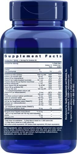 Life Extension Children's Formula Mixa" multivitamin for Kids 18 Essential Vitamins and Minerals Berry Flavored with no Added Sucrose GlutenFree NonGMO 120 chewable Tablets