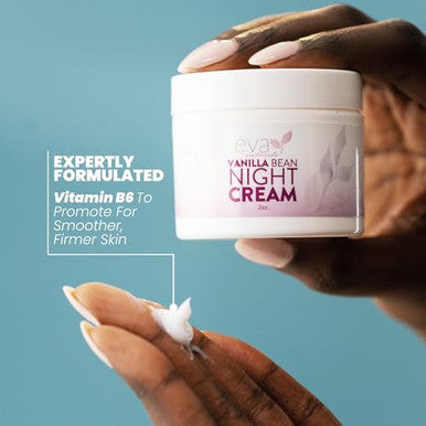 Eva Naturals Vanilla Bean Night Cream By Eva Naturals (60 Ml) With Vitamin E And Green Tea