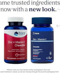Trace Minerals Zinc Plus Vitamin C - Chewable Multivitamin For Enzyme Function & Healthy Growth Support - Vitamin & Mineral Supplement For Immune Health - Raspberry, 60 Chewable Wafers (60 Servings)