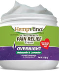 Hempvana Overnight Pain Relief Cream W/Melatonin & Lavender Asseenontv Fastacting Lidocaine 4% Hemp Seed Oil Targeted Allnight Pain Relief Joints & Muscles Nongreasy Made In Usa