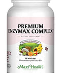 Maxi Health Premiumcomplex Digestive Enzymes Aids Dairy & Fats 60 Count