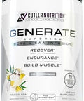 Cutler Nutrition Generate Eaa And Bcaa Powder: Best Branched Chain Amino Acids Supplement With Essential Amino Acids 5G Bcaas 2G Eaas For Lean Muscle Mass Sour Rainbow Candy 30 Servings