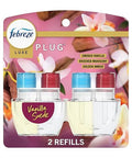 Febreze Plug In Air Freshener Odor-Fighting Scented Oil Refill Vanilla Suede Scent 2 Refill