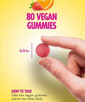 Sundance Hair Skin And Nails Gummies With Biotin 2500 Mcg 80 Count Fruit Flavor Vitamin Vegan Nongmo & Gluten Supplement