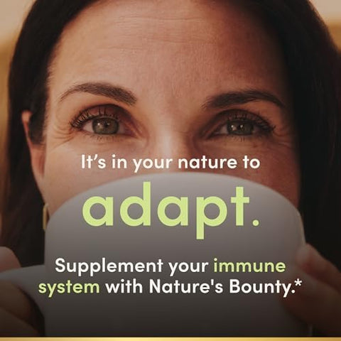 NatureS Bounty Vitamin C + Zinc Vitamin Supplement Supports Immune Health 60 Mg 60 Tablets