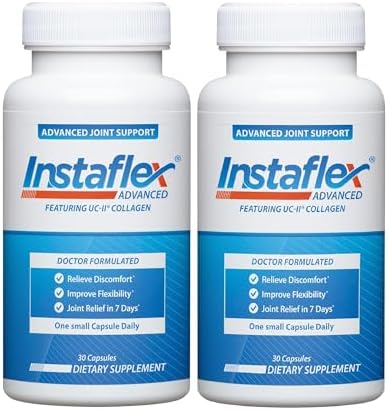 Instaflex Advanced Joint Support Doctor Formulated Joint Relief Supplement Featuring Collagen & 5 Other Joint Discomfort Fighting Ingredients 14 Count