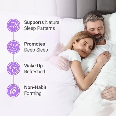 Nested Naturals Luna Sleep Aid & Magnesium Glycinate Chelate For Sleep Relaxation & Recovery (180 Capsules)
