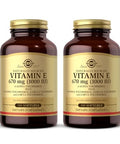 Solgar Vitamin E 670 Mg (1000 Iu) - 100 Softgels Pack Of 2 - Naturally Sourced - Gluten Free Dairy Free 200 Total Servings