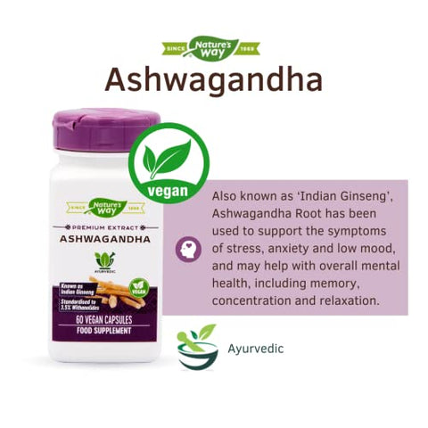 Nature'S Way - Ashwagandha 60 Veggie Caps