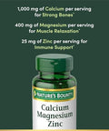 Nb Vit Cal/Mag/Zinc Size 100S NatureS Bounty CalciumMagnesiumZinc Caplets 100 Count