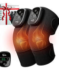 Ltnile Electric Cordless Knee Massager With 3 Heat 3 Vibration3-In-1 Knee Heating Pad For Pain ReliefArthritisAuto-Off Timer Knee Brace For Shoulder Elbow Ideal s For Men Women Dad Mom(BlackPair)
