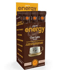 Perk Energy Original Chai Latte Flavored Drink Powder (10 Servings Stickpack) Gluten Peanut Soy