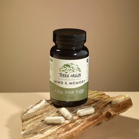 Terra Origin Healthy Mind And Memory Support Supplement Cognitive Memory Matrix Nootropic Cdp Bacopa Ltyrosine Huperzine A Ginko B12 Non Gmo Gluten Dairy 30 Capsules