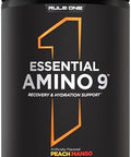Rule 1 Proteins Essential Amino 9 " Recovery & Hydration Support With 7.5G Of Essential Amino Acids + Electrolytes (30 Servings Blue Razz Lemonade)