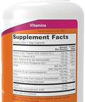Now Foods Supplements Vitamin B100 Energy Production Nervous System Health 100 Veg Capsules