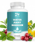 Dr Vitz Water Away For Women Diuretic Water Pills For Weight Control & Debloating Natural Bloat Relief With Green Tea Cranberry & Dandelion Water Retention Support 60 Capsules