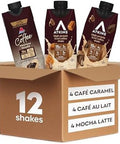 Atkins Coffee Lovers Protein Shake Variety Pack Mocha Latte Caf Caramel And Caf Au Lait Flavored Protein Shakes 15G Protein 3G Fiber Glp1 Friendly 12 Count