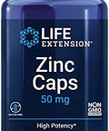 Life Extension Lysine 620Mg And Zinc 50Mg - 100 Vegetarian Capsules And 90 Vegetarian Capsules