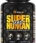 Alpha Lion Superhuman Test " Natural Testosterone Booster For Men Boost Energy Drive Muscle Strength & Mental Focus With Primavie Shoden Ashwagandha & Testosurge