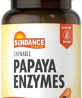 Sundance Papaya Enzymes 100 Chewable Tablets Natural Tropical Flavor Vegetarian Nongmo And Gluten Supplement